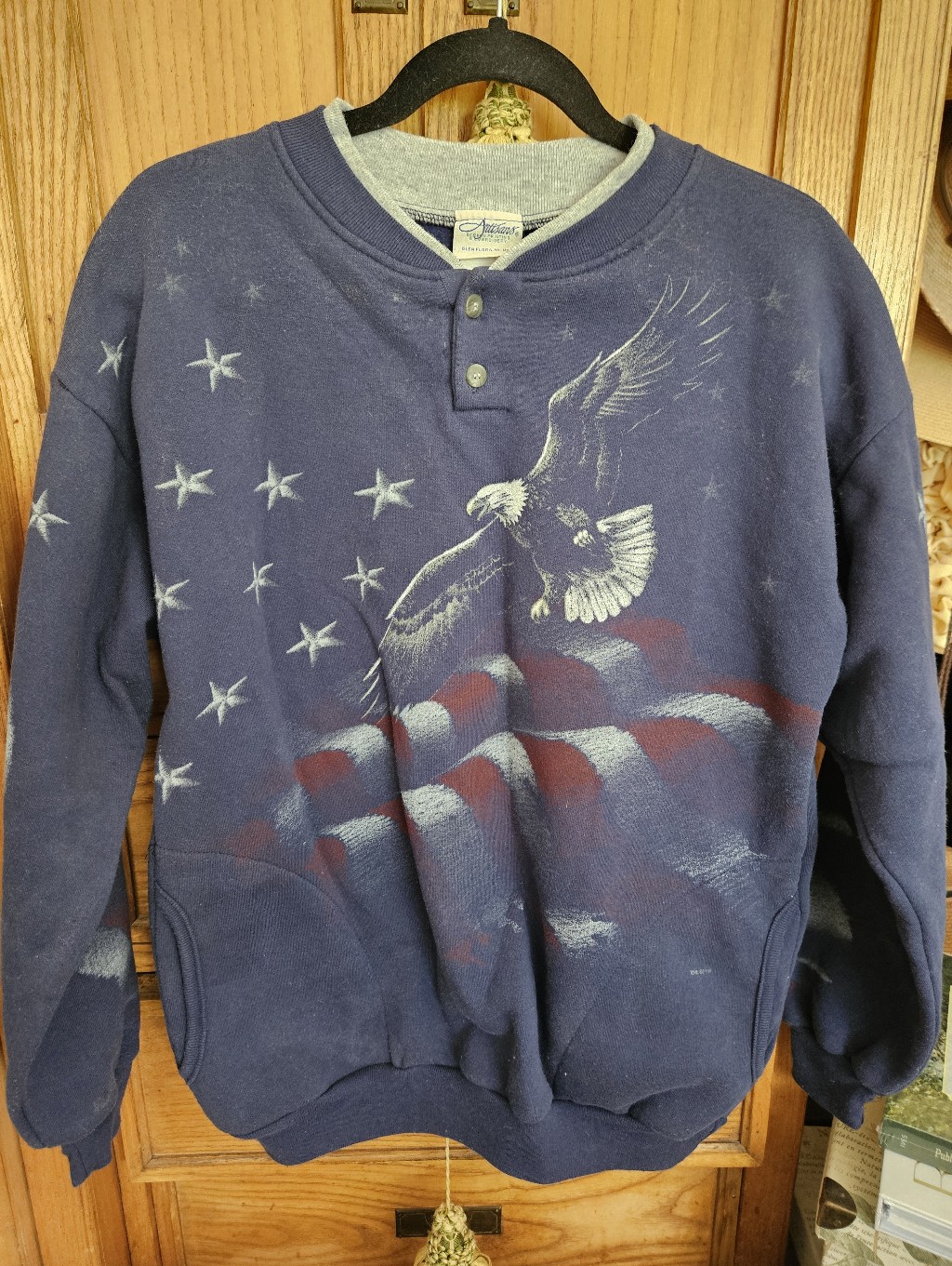 Vintage Artisans Sweatshirt Medium Patriotic
